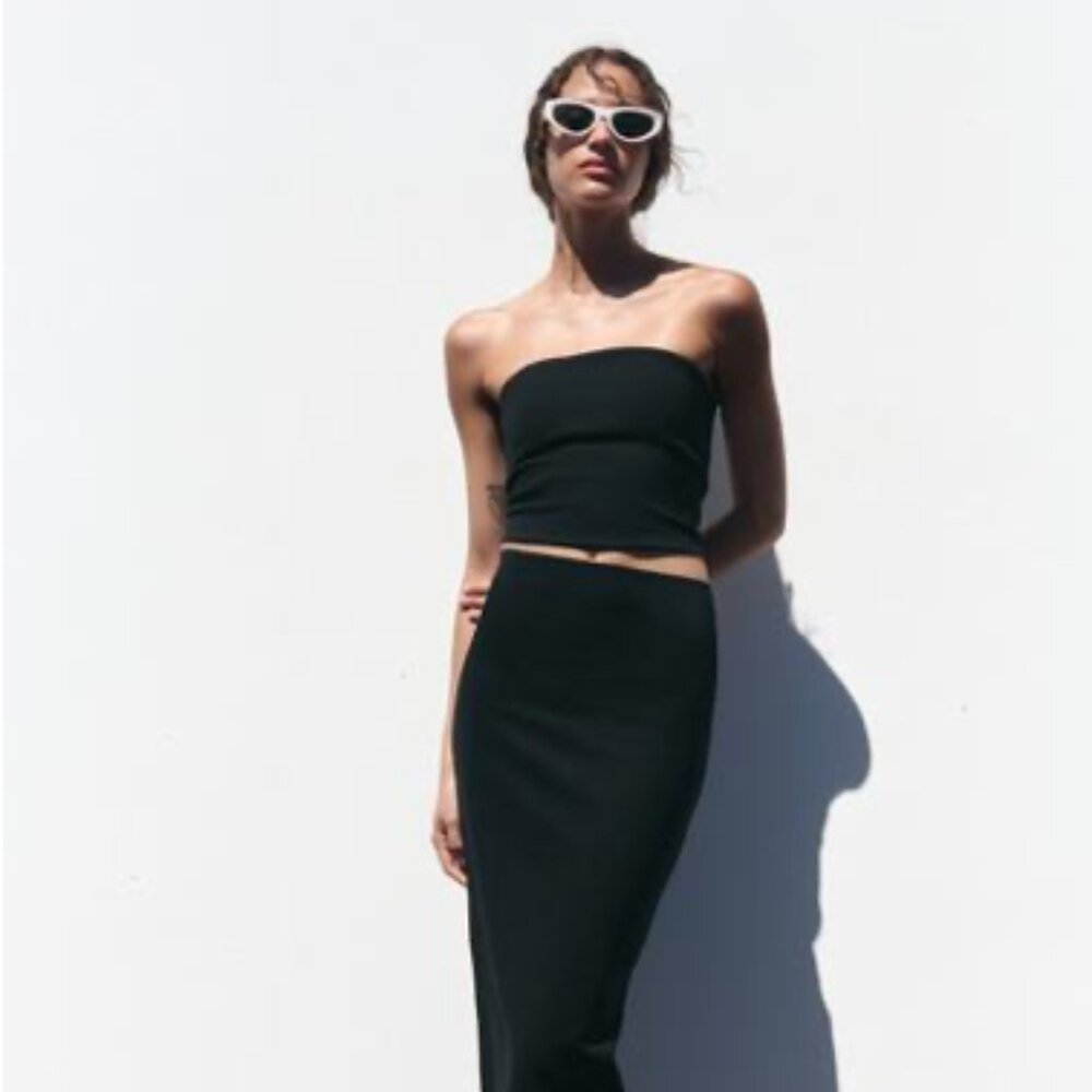 Zara Black Tube Top